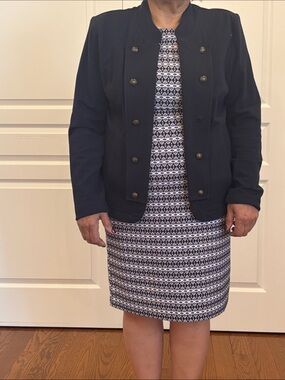 Tommy Hilfiger Black Military-Style Blazer